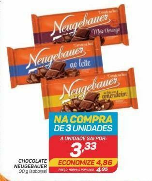 GBarbosa Chocolates neugebauer 90g oferta