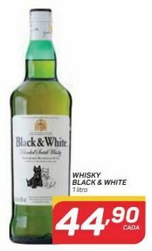 GBarbosa Whisky black & white 1 litro oferta