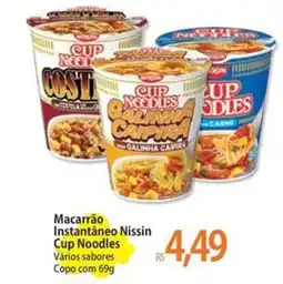 Atacadão Macarrão Instantâneo Nissin Cup Noodles oferta