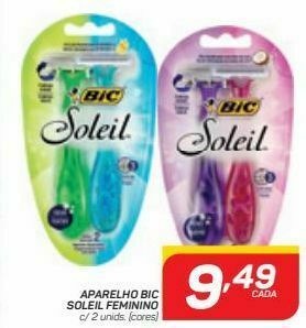 Aparelho bic soleil feminino