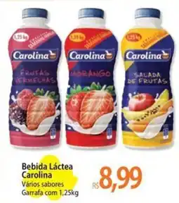 Atacadão Bebida Láctea Carolina Vários sabores Garrafa oferta