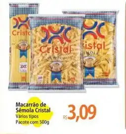 Atacadão Macarrão de Sêmola Cristal Vários tipos Pacote oferta