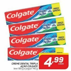 GBarbosa Creme dental tripla ação colgate oferta