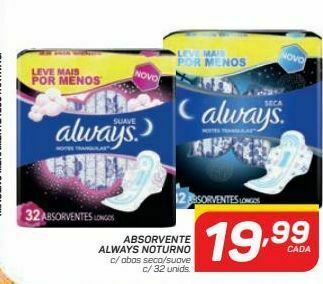 GBarbosa Absorvente always noturno oferta