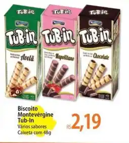 Atacadão Biscoito Montevérgine Tub-In oferta