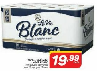 Papel higiênico la vie blanc