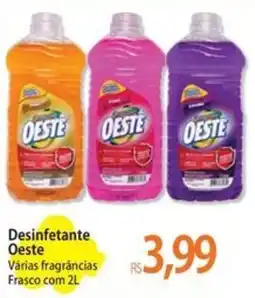 Atacadão Desinfetante Oeste Várias fragrâncias Frasco oferta