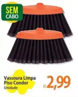 Atacadão Vassoura Limpa Piso Condor Unidade oferta