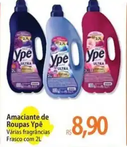 Atacadão Amaciante de Roupas Ypê Várias fragrâncias Frasco oferta