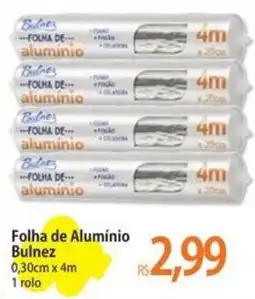 Atacadão Folha de Alumínio Bulnez 0,30cm x 4m oferta