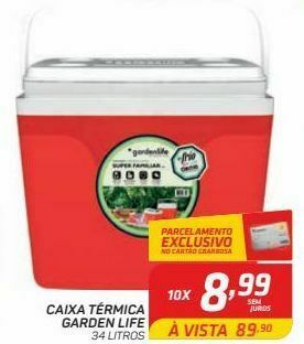 Caixa térmica garden life 34 litros
