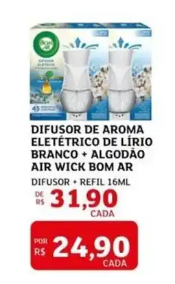 Assaí Atacadista Difusor de aroma eletétrico de lírio branco algodão air wick bom ar oferta