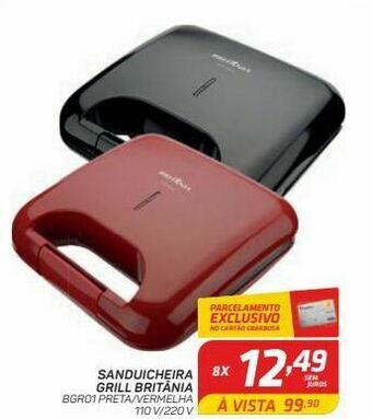 GBarbosa Sanduicheira grill britânia oferta