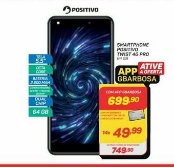 GBarbosa Smartphone positivo twist 4g pro 64 gb oferta
