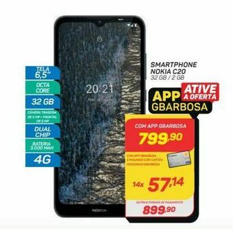 GBarbosa Smartphone nokia c20 32 gb / 2 gb oferta