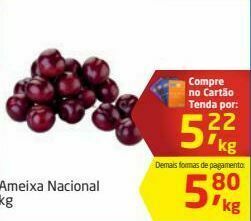 Tenda Atacado Ameixa nacional kg oferta
