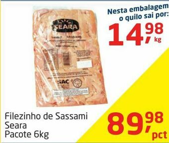 Tenda Atacado Filezinho de sassami seara 6kg oferta