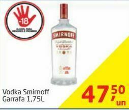 Tenda Atacado Vodka smirnoff 1.75l oferta