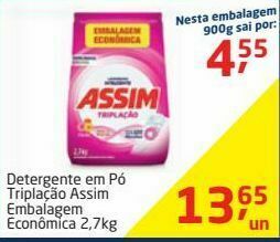 Detergente em pó assim 2.7kg