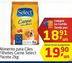 Tenda Atacado Alimento para cães select 2kg oferta