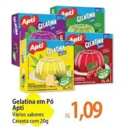 Atacadão Gelatina em Pó Apti Vários sabores Caixeta oferta