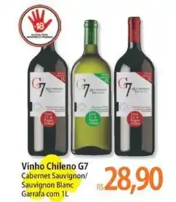 Atacadão Vinho Chileno G7 oferta