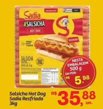 Salsicha Hot Dog Sadia Resfriada