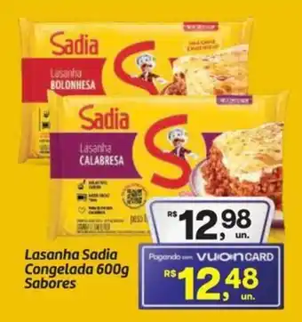 Lasanha Sadia Congelada Sabores