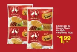 Fort Atacadista Empanado de Frango Steak Perdigão Congelado oferta