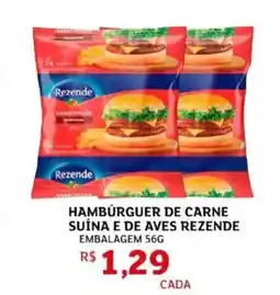 Assaí Atacadista Hamburguer de carne suína e de aves rezende oferta