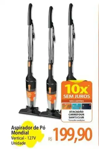 Aspirador de Pó Mondial Vertical - 127V Unidade
