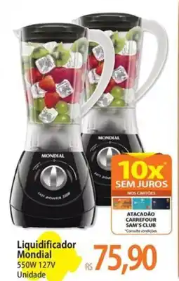 Atacadão Liquidificador Mondial oferta
