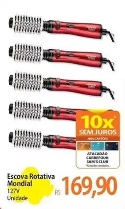 Atacadão Escova Rotativa Mondial 127V Unidade oferta