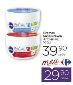 Carrefour Cremes faciais Nivea Antissinais, oferta