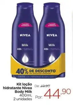 Carrefour Kit loção hidratante Nivea Body Milk oferta