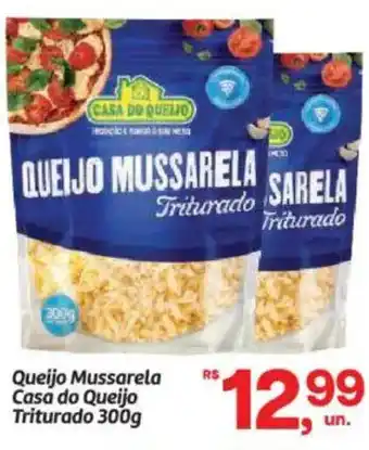 Queijo Mussarela Casa do Queijo Triturado