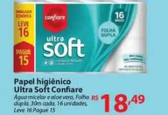 Nacional Papel Higiénico Ultra Soft Confiare oferta