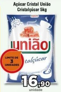 Copercana Acucar Cristal Uniao Cristalcucar 5kg oferta