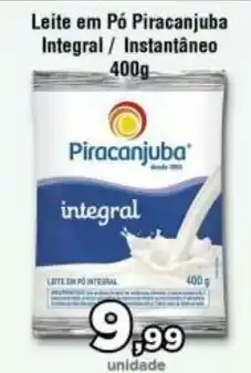 Copercana Leite em po Piracanjuba Interal/ Instantaneo 400g oferta