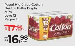 Super Luna Papel Higiênico Cotton Neutro Folha Dupla 30m oferta
