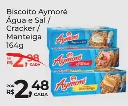 Super Luna Biscoito Aymoré Água e Sal/ Cracker/ Manteiga oferta