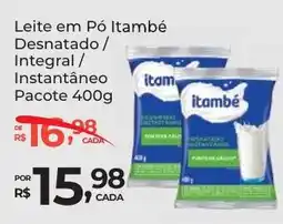 Super Luna Leite em Pó Itambé Desnatado/ Integral / Instantâneo Pacote oferta