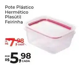 Super Luna Pote Plástico Hermético Plasútil Feirinha oferta