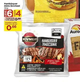 Hambúrguer misto Bovmeat