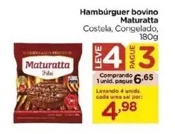Carrefour Hambúrguer bovino Maturatta Costela, Congelado, oferta