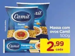 Carrefour Massa com ovos Camil oferta