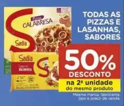 Carrefour Todas as pizzas e lasanhas, sabores oferta