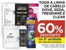 Carrefour Toda a linha de cabelo dove, seda, tresemmé é clear oferta