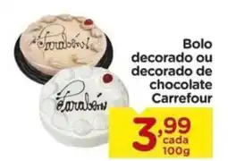 Carrefour Bolo decorado ou decorado de chocolate Carrefour oferta