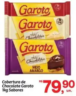 Fort Atacadista Cobertura de Chocolate Garoto Sabores oferta